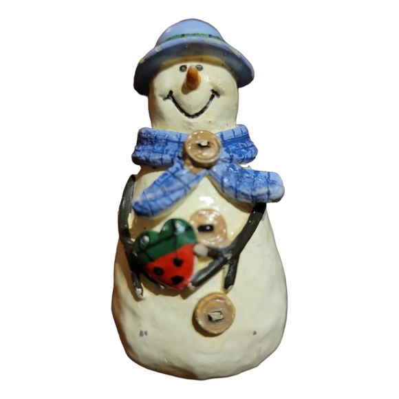 St. Nicholas Square BUTTON UP Spreader Snowman Family Christmas. Stainless Steel - Picture 3 of 6